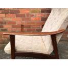 Pair of High Back Teak Danish Arm chairs.